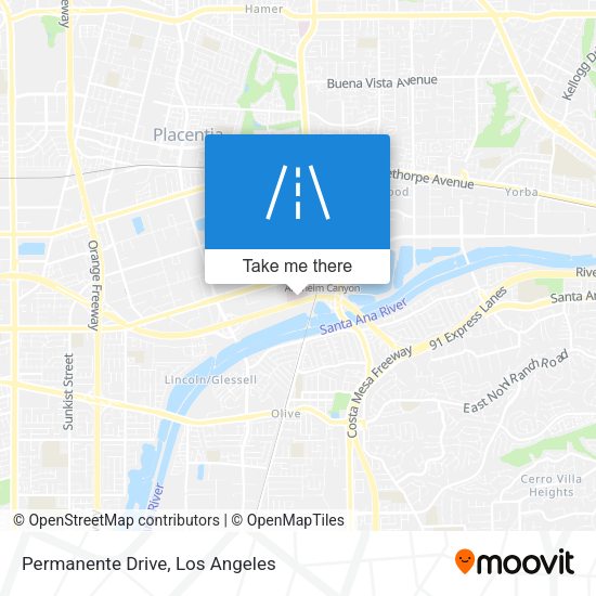 Permanente Drive map