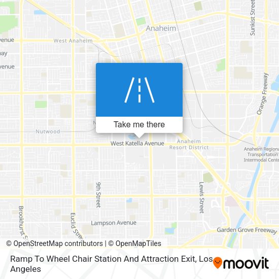 Ramp To Wheel Chair Station And Attraction Exit map