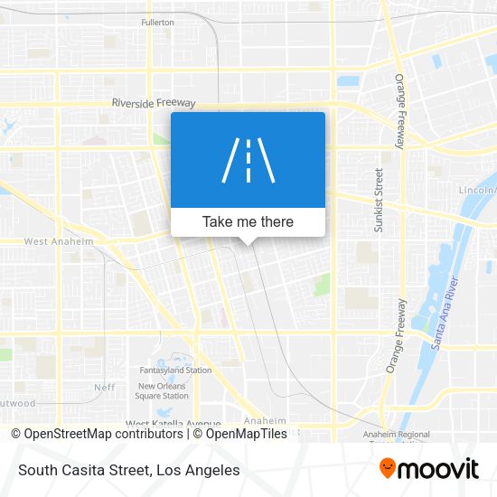 South Casita Street map