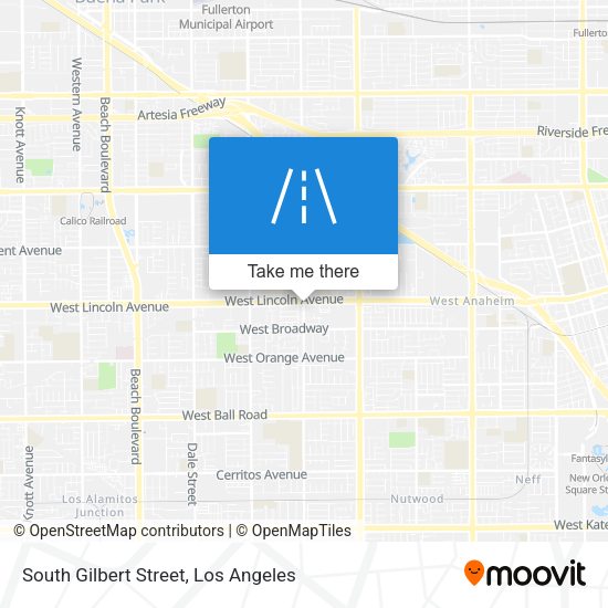 South Gilbert Street map