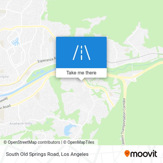 South Old Springs Road map