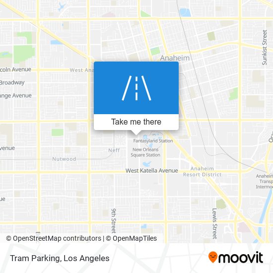 Mapa de Tram Parking