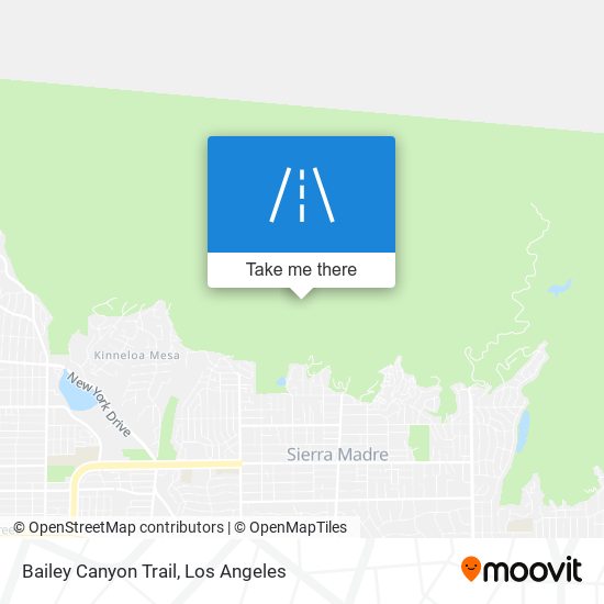 Mapa de Bailey Canyon Trail