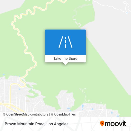 Brown Mountain Road map