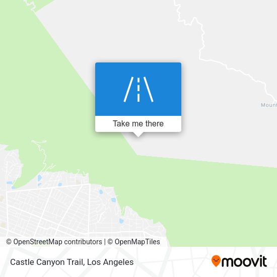 Castle Canyon Trail map