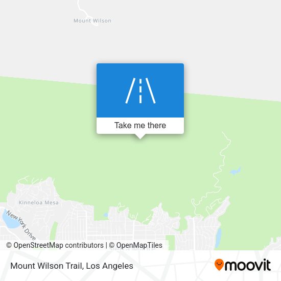 Mount Wilson Trail map