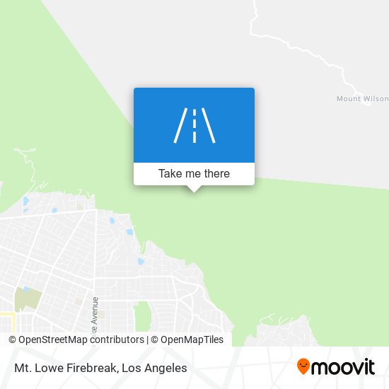 Mt. Lowe Firebreak map