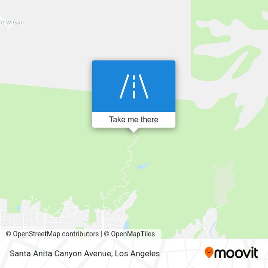 Santa Anita Canyon Avenue map