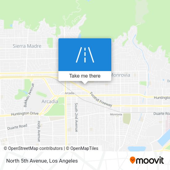 North 5th Avenue map