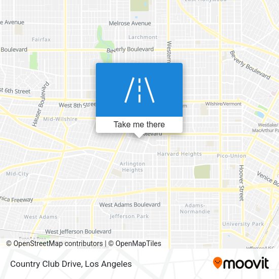 Country Club Drive map