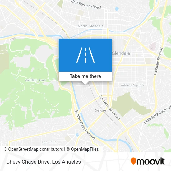 Chevy Chase Drive map
