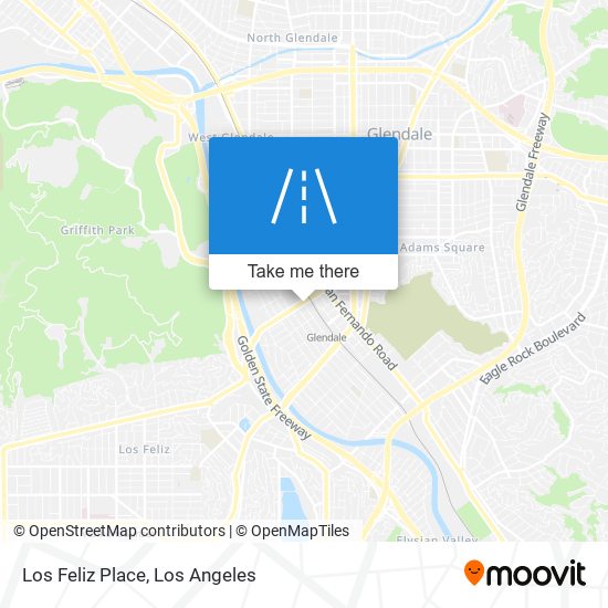 Los Feliz Place map