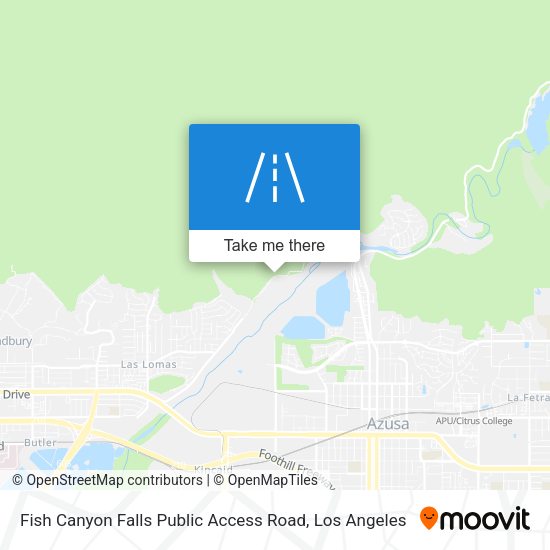 Fish Canyon Falls Public Access Road map