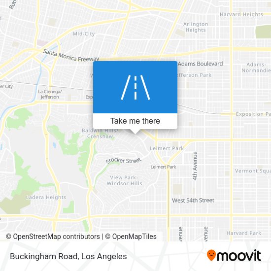 Mapa de Buckingham Road