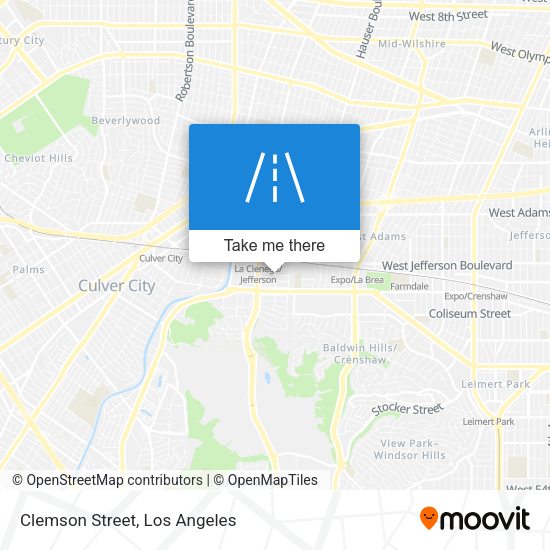 Mapa de Clemson Street