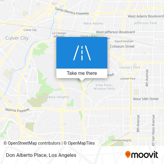 Mapa de Don Alberto Place