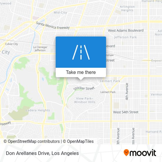 Mapa de Don Arellanes Drive