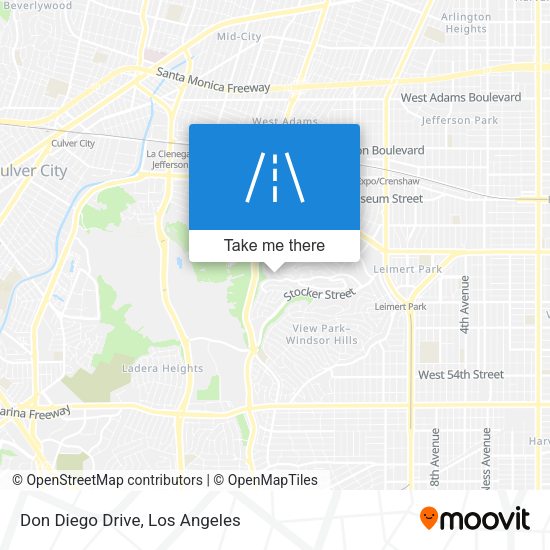Mapa de Don Diego Drive