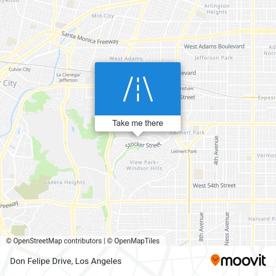 Don Felipe Drive map