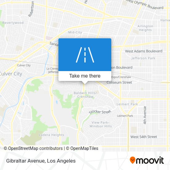 Gibraltar Avenue map