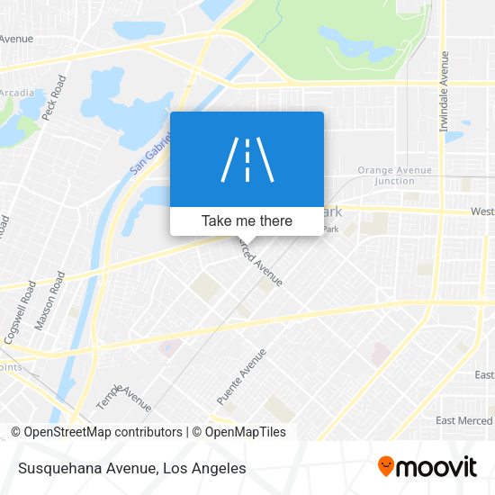 Susquehana Avenue map