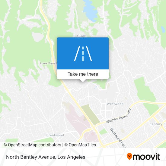 Mapa de North Bentley Avenue