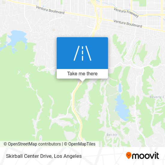 Skirball Center Drive map
