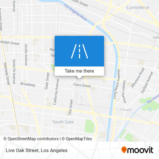 Mapa de Live Oak Street