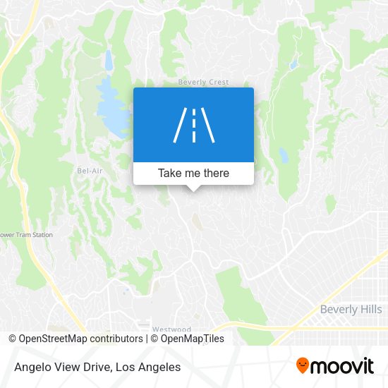 Angelo View Drive map
