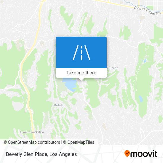 Beverly Glen Place map