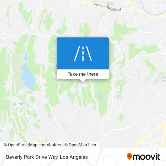 Mapa de Beverly Park Drive Way