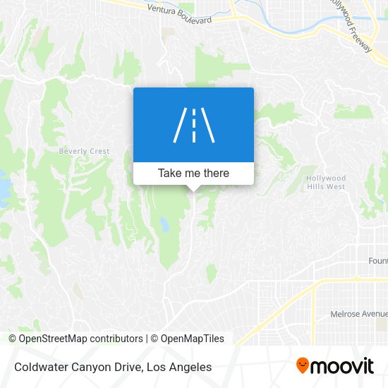 Coldwater Canyon Drive map