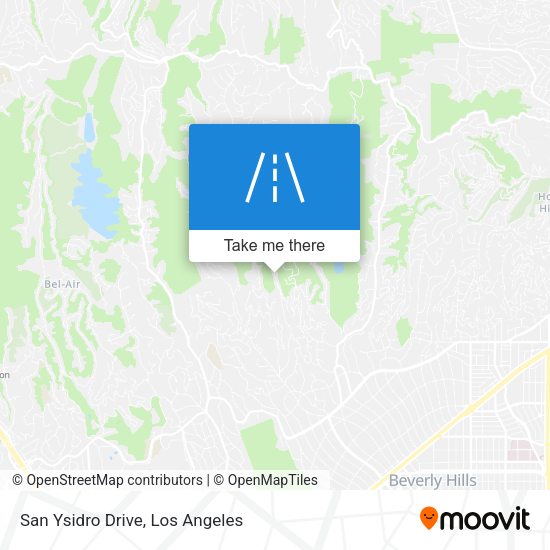 San Ysidro Drive map
