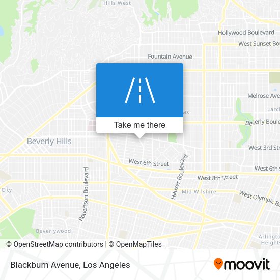 Blackburn Avenue map