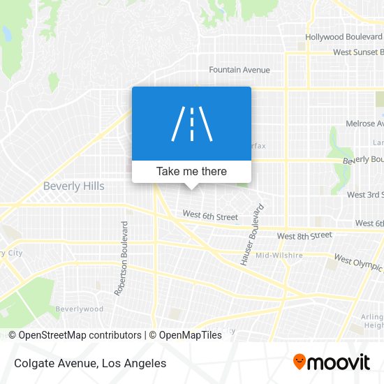 Mapa de Colgate Avenue