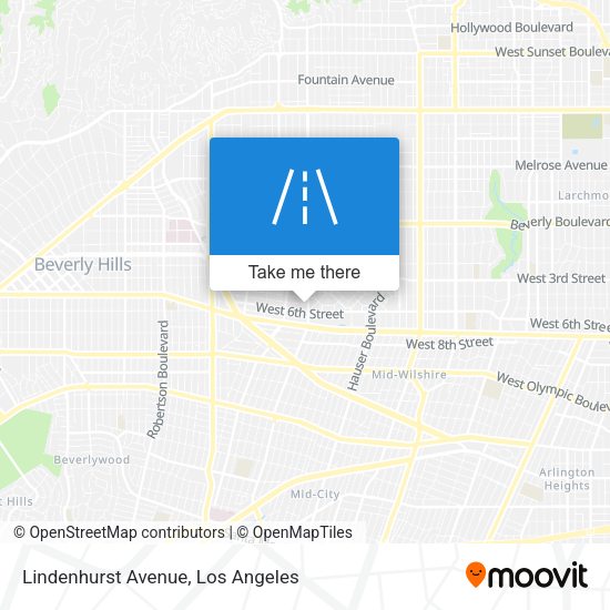Mapa de Lindenhurst Avenue