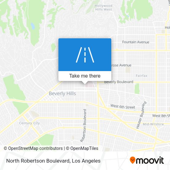 Mapa de North Robertson Boulevard