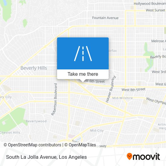 South La Jolla Avenue map