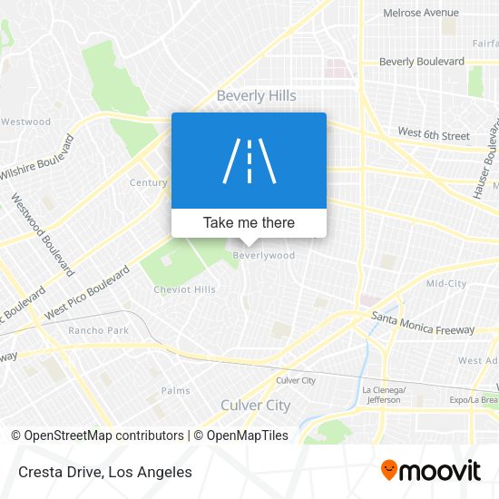 Mapa de Cresta Drive