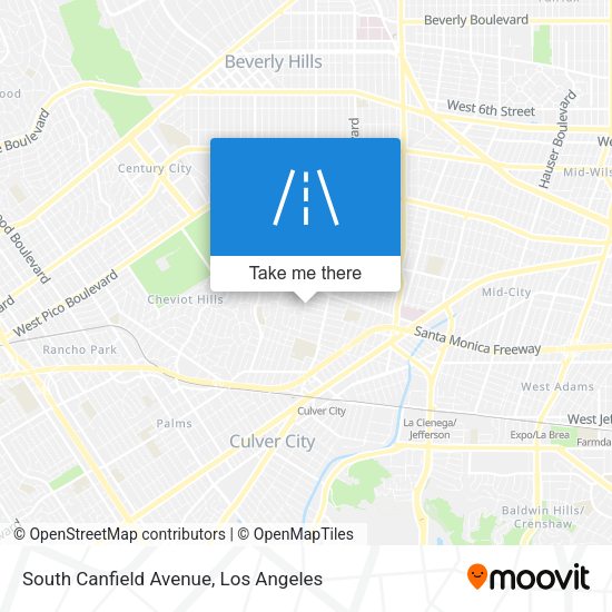 South Canfield Avenue map