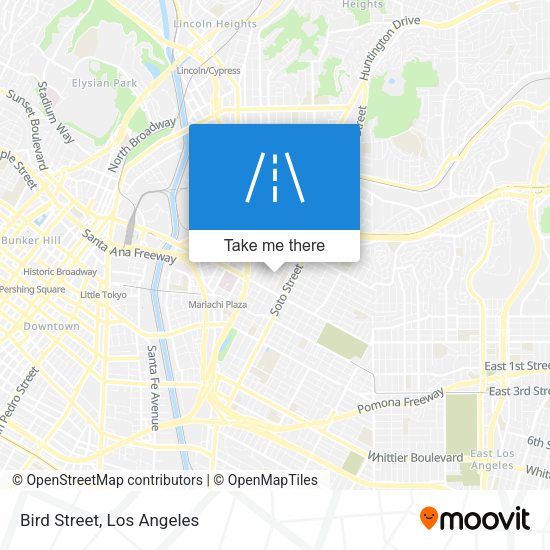 Mapa de Bird Street