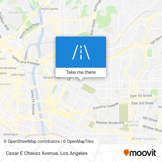 Cesar E Chavez Avenue map