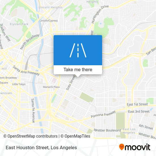 Mapa de East Houston Street