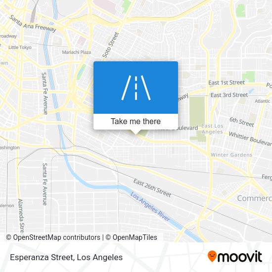 Mapa de Esperanza Street