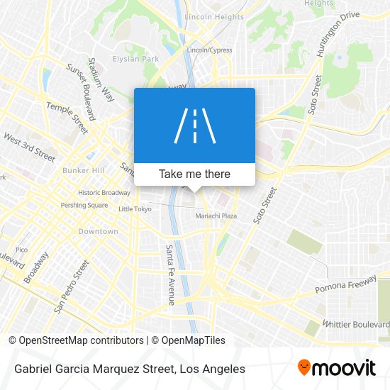 Mapa de Gabriel Garcia Marquez Street