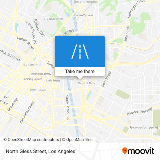 North Gless Street map