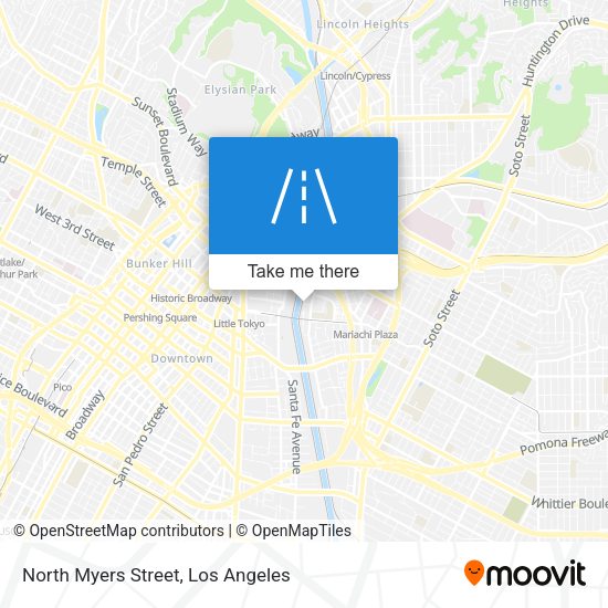 North Myers Street map