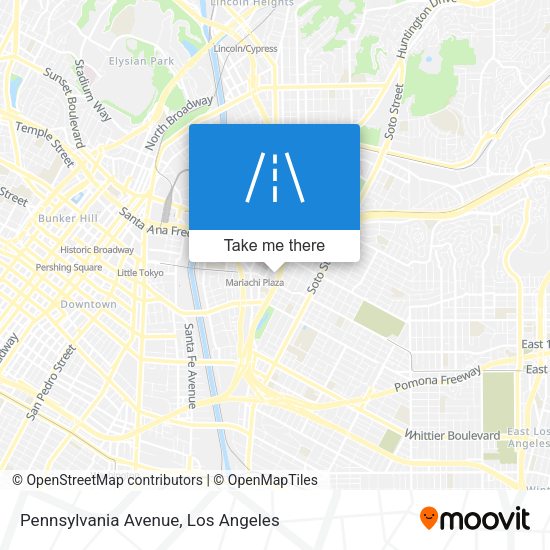 Pennsylvania Avenue map