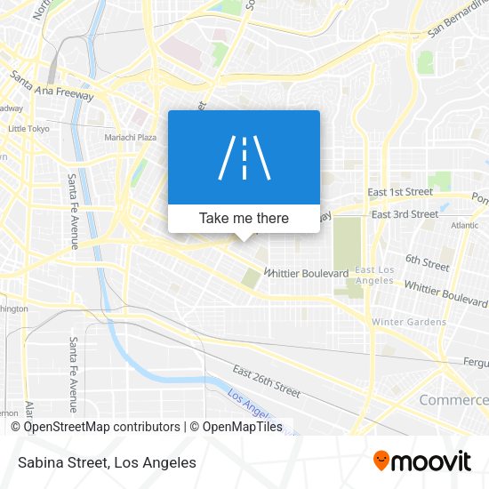 Mapa de Sabina Street