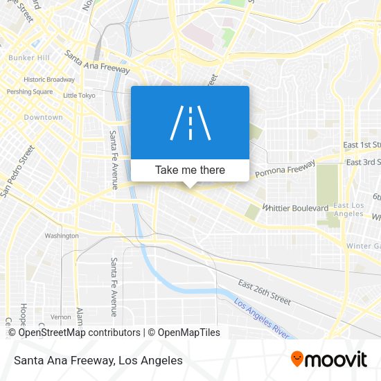 Santa Ana Freeway map